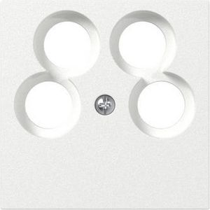Afdekplaat 4-voudig Accessoires zuiver wit