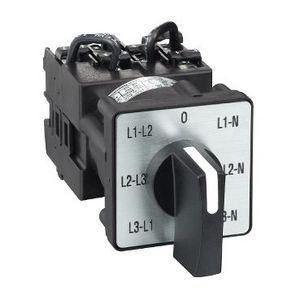 Nokschakelaar voltmeter 3L en 3L-N 45° 12A S Harmony K1/K2