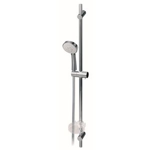 Aqua 100 glijstangcombinatie 900mm chroom m. 3 straalsoorten handdouche/zeepsch.