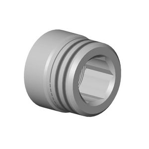 Aansluiting Adapter v. wandaa. 22x17mm Champagne gebors.