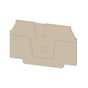 Afsluit- eindplaat d.beige h:60mm b:2mm V-0 We VVE=20