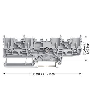 4-pins basisklem rail 35x15+35x7,5 2022-1801/999-953 VVE=50