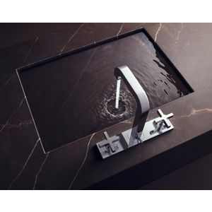 AXOR Citterio driegats wastafelmengkraan+kruisgrepen chroom 39134000