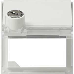 Adapterraam KD slot gesort. + TK Gira TX_44 (SW IB) zuiver wit