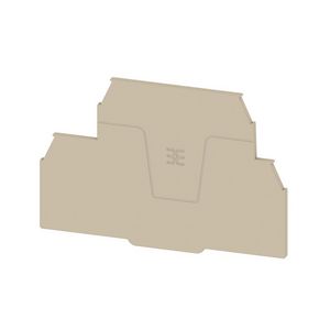 Afsluit- eindplaat d.beige h:95.5mm b:2mm V-0, VVE=20