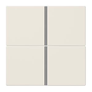 Tastafdekking 4-voudig compleet LS wit KNX