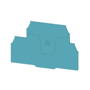 Afsluit- eindplaat blauw h:95.5mm b:2mm V-0 Wemid VVE=20