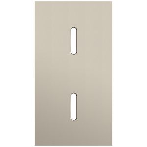Tweevoudige afdekpl. verticaal 71mm centerafstand twee enkel