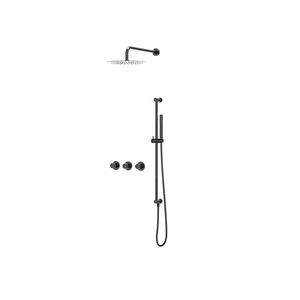 Afbouwdeel regendouche Combiset Bond 4 inbouwthermostaat zwart chroom CSB4EXZCACAB excl. inbouwbox