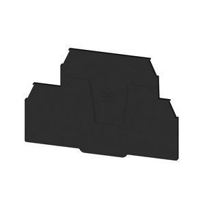 Afsluit- eindplaat zwart h:95.5mm b:2mm V-0 Wemid VVE=20