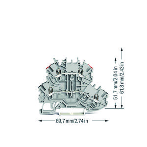 2-etageklem Rijg-/rijgklem L/L 2000-2201/352-000 VVE=50