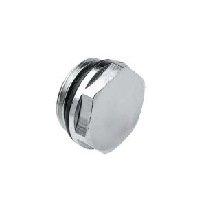Blindstop vernikkeld + o-ring 1/2"bt.