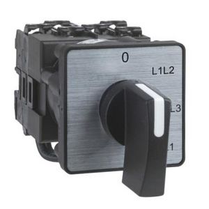 Schakelaar voltmeter schakelaar 3L 45° 12A Schroef K