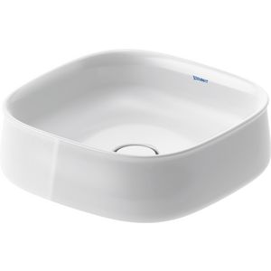 Zencha #237342 Opzetwastafel wit 420mm geslepen zonder kraangat
