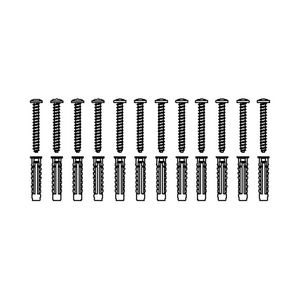 Set bevestigingsmateriaal V8617 set 12 stuks voor massieve muren