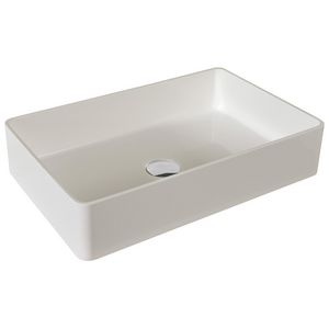 Opbouw waskom 580x370x130mm kunstmarmer wit