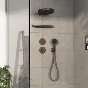 ShowerSelect Comfort S thermostaat afbouwdeel tbv inbouw Brushed Bronze