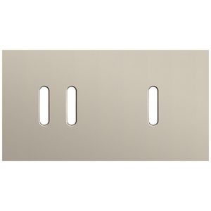 Tweevoudige afdekpl. horizontaal 71mm centerafstand een twee