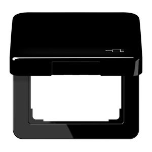 Klapdeksel CD500 zwart m.symbool Stekker