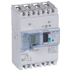 Vermogensschakelaar 160 Thermomagn.+RCD 16A 4P 16kA DPX3