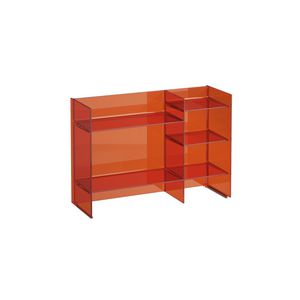 Sound rack vloerstaand rek 5 legplanken oranje