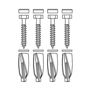 Set bevestigingsmateriaal V8655 set 4 stuks voor cellenbeton