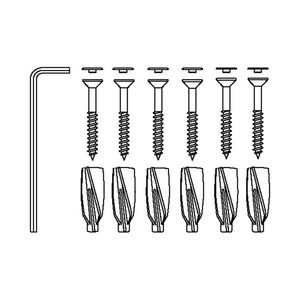 Set bevestigingsmateriaal V8659 set 6 stuks voor cellenbeton