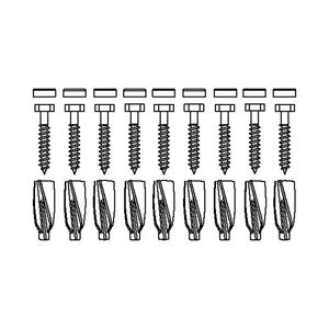 Set bevestigingsmateriaal V8661 set 9 stuks voor cellenbeton