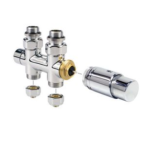 Aansluitset 42 deco pro vloer ac fe/cu Ø15/1