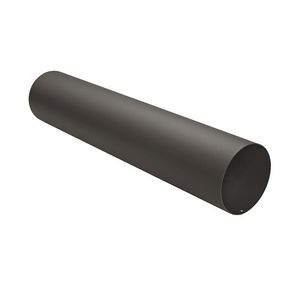 Zwart staal Ø150mm pijp 1000mm vrouwelijk-vrouwelijk