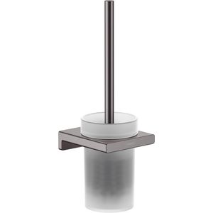 Closetborstelgarnituur wandmodel AddStoris brushed black chrome