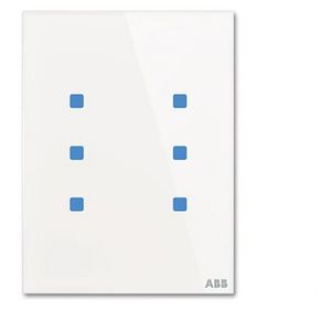 Glasstouch sensor KNX Tacteo 6 voudig (TB/U6.7.1-CG)