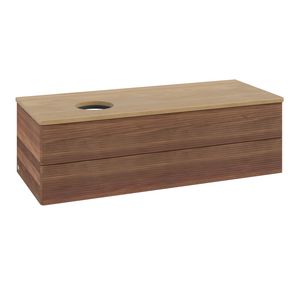 Wastafelonderkast Antao 1200x360x500mm Warm Walnut L22111HM