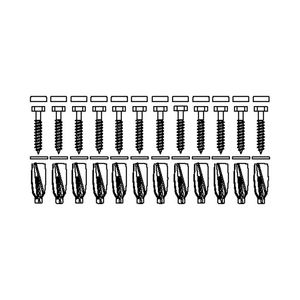Set bevestigingsmateriaal V8664 set 12 stuks voor cellenbeton