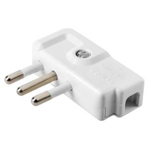 PORTABLE PLUG-90gr.-ITALIAN STANDARD-2P+E 10A 250V ac VVE=25