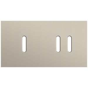 Tweevoudige afdekpl. horizontaal 71mm centerafstand een enke