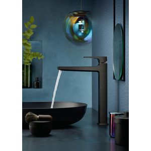 HMetropol 1-hendel wastafelmengkraan 260 brushed black chrome