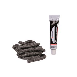 Blisterverpakking glasvezelkoord 6mm 2,5mtr. zwart