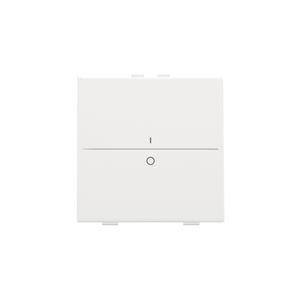 Enkelv. toets opdruk "I" en "0" RF schakelaar/knop white c.