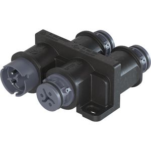 RST08I2 VERDELER 1/3 LEIGRIJS MET BEVESTIGINGSMOGELIJ VVE=50