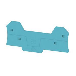 Afsluit- eindplaat blauw h:88.9mm b:2mm V-0 Wemid VVE=20