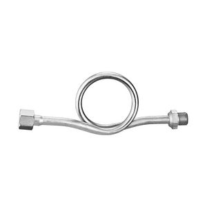 Krulstaart slagdempemper tbv manometer 1/2" chroom