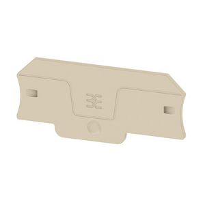 Afsluit- eindplaat d.beige h:71.6mm b:2mm V-0, VVE=20