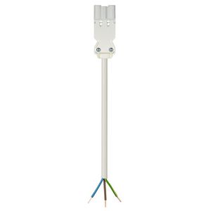 Aansluitsnoer GST18I3 male 0,75mm² 100cm ECA LS0H wit VVE=50
