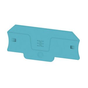 Afsluit- eindplaat blauw h:71.6mm b:2mm V-0 Wemid VVE=20