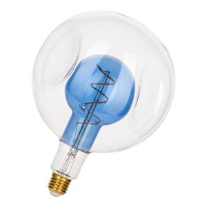 LED-lamp duo G180 E27 4W 130lm 2200K helder blauw