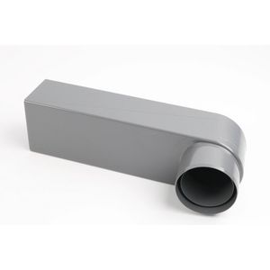 PVC stadsuitloop 60x80mm wit tbv buis 70-80mm