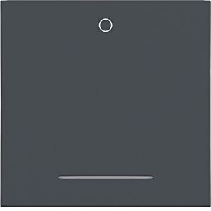 Wip 1-voudig met opdruk "0" heldere lens A.x/C.x antraciet