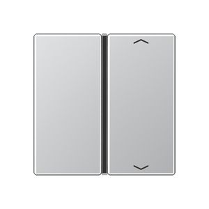 Tastafdekking A/AS 1-voudig pijl compleet alu. KNX