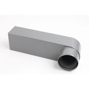 PVC stadsuitloop 60x80mm wit tbv buis 70-80mm
